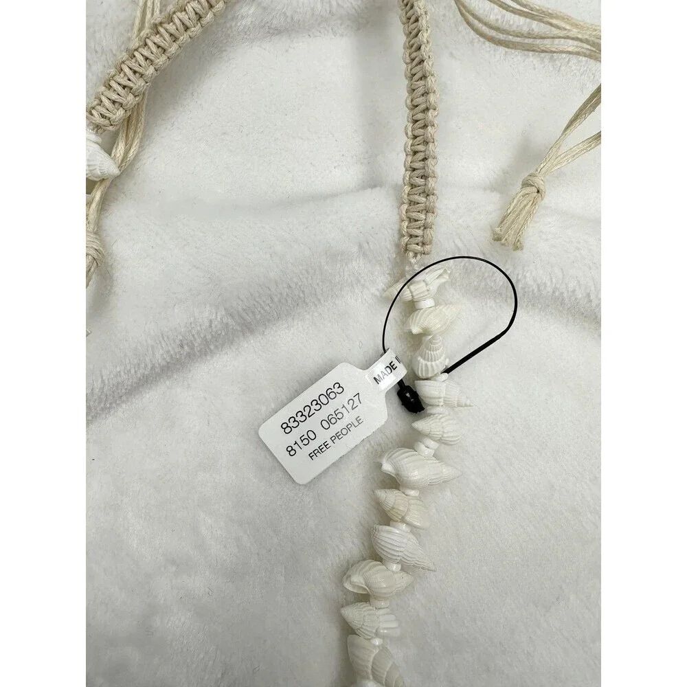 NEW Free People Necklace Natural Coastal Sea Cruise Miami Shell Bohemian Beach